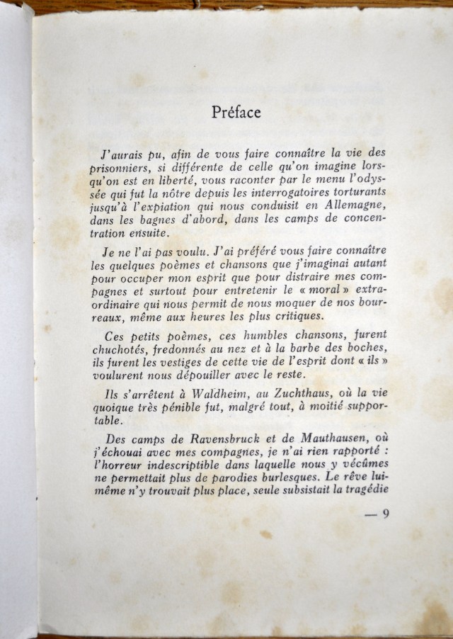 Preface in French