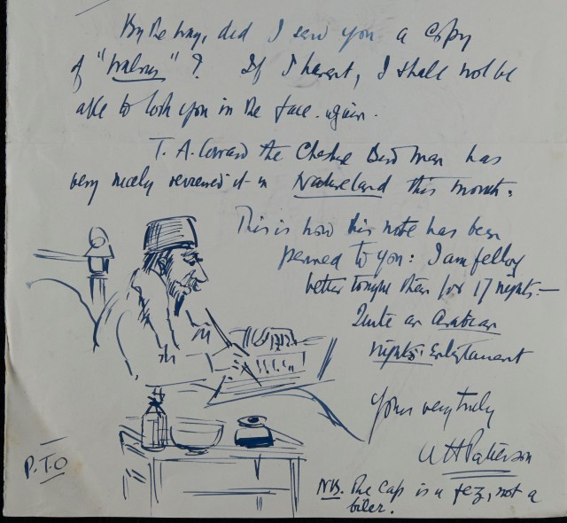 letter - him drawing