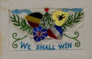 Caption: Can you spot the mistake in this WW1 Silk? Catalogue reference: ETN 1/17/11C