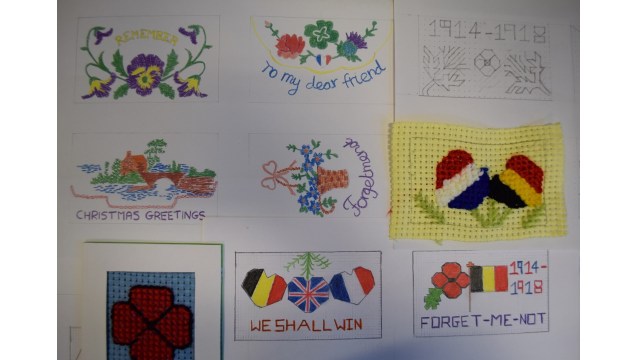 WW1 Silk embroidery designs