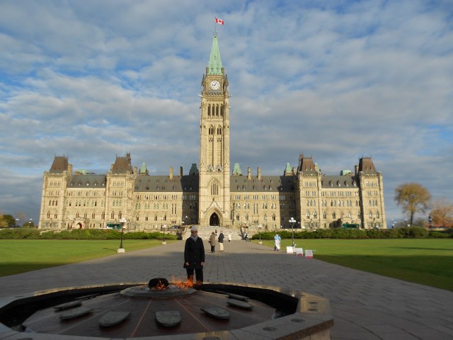 Outisde Canadian Parliament