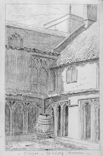 Norwich Great Hospital St Helen's Hospital Cloisters Picture Norfolk