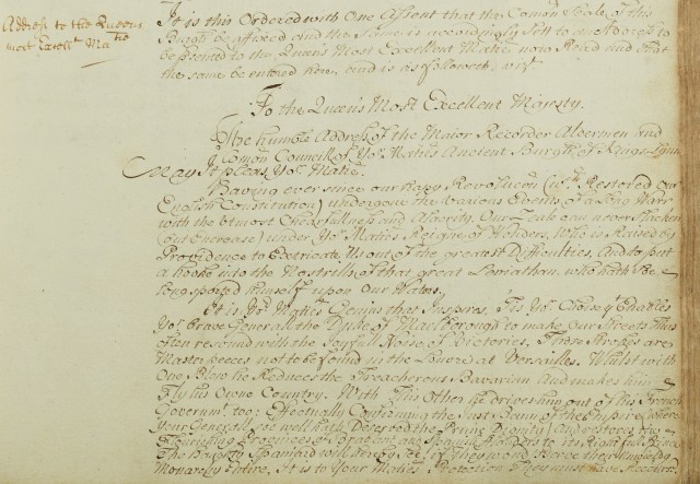 Queen Anne Letter 1