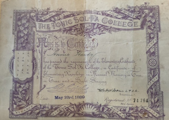 teaching certificate