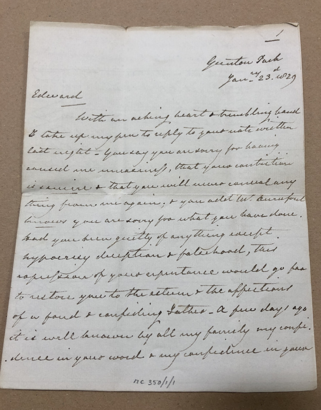 First page of letter (1)