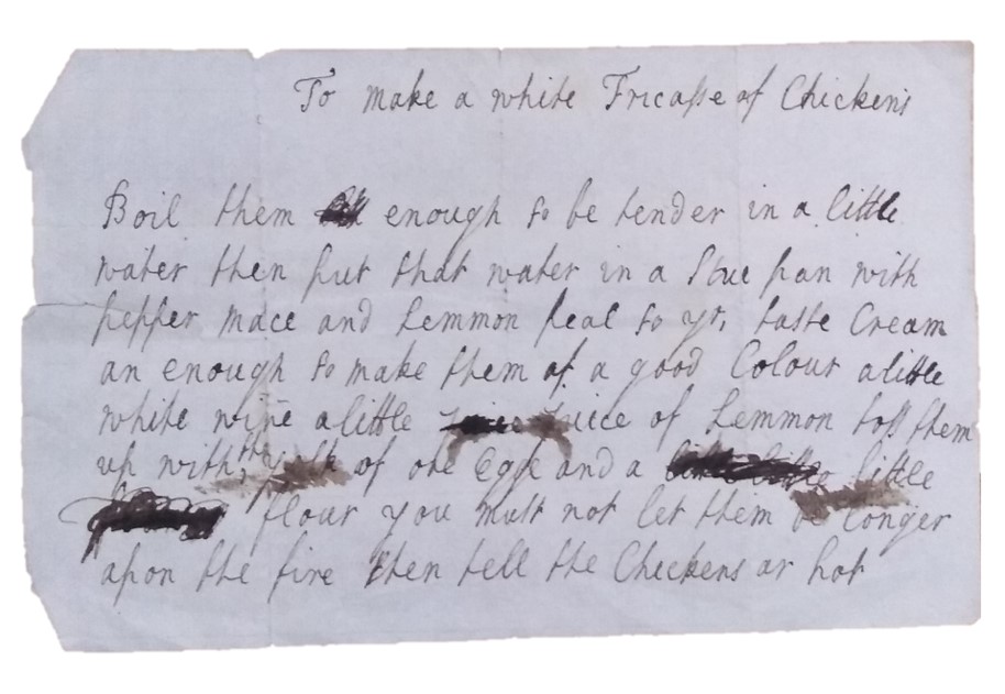 Image showing recipe for Fricassee of Chicken