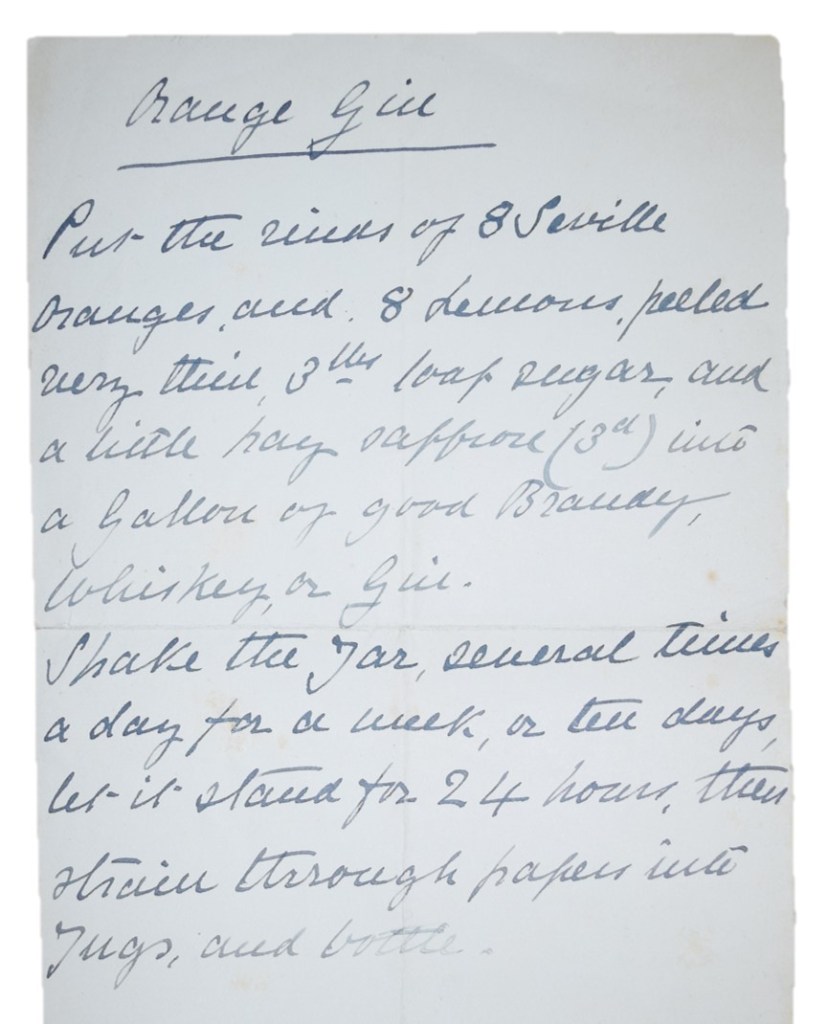 Image showing recipe for orange gin