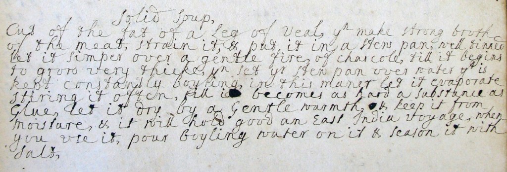 Image to show recipe for solid soup